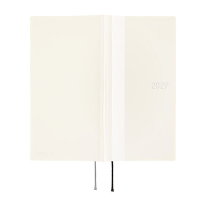 2027 Hobonichi Weeks White Line: Ivory《ENG/Tall & Slim/Jan start》