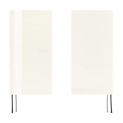 2027 Hobonichi Weeks White Line: Ivory《ENG/Tall & Slim/Jan start》