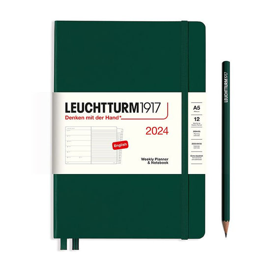 2024 Leuchtturm1917 A5 Planner & Notebook | Forest Green