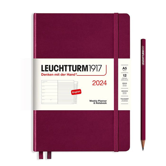 2024 Leuchtturm1917 A5 Planner & Notebook | Port Red