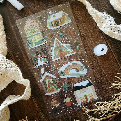 Winter Village Sticker Sheet · STICKII
