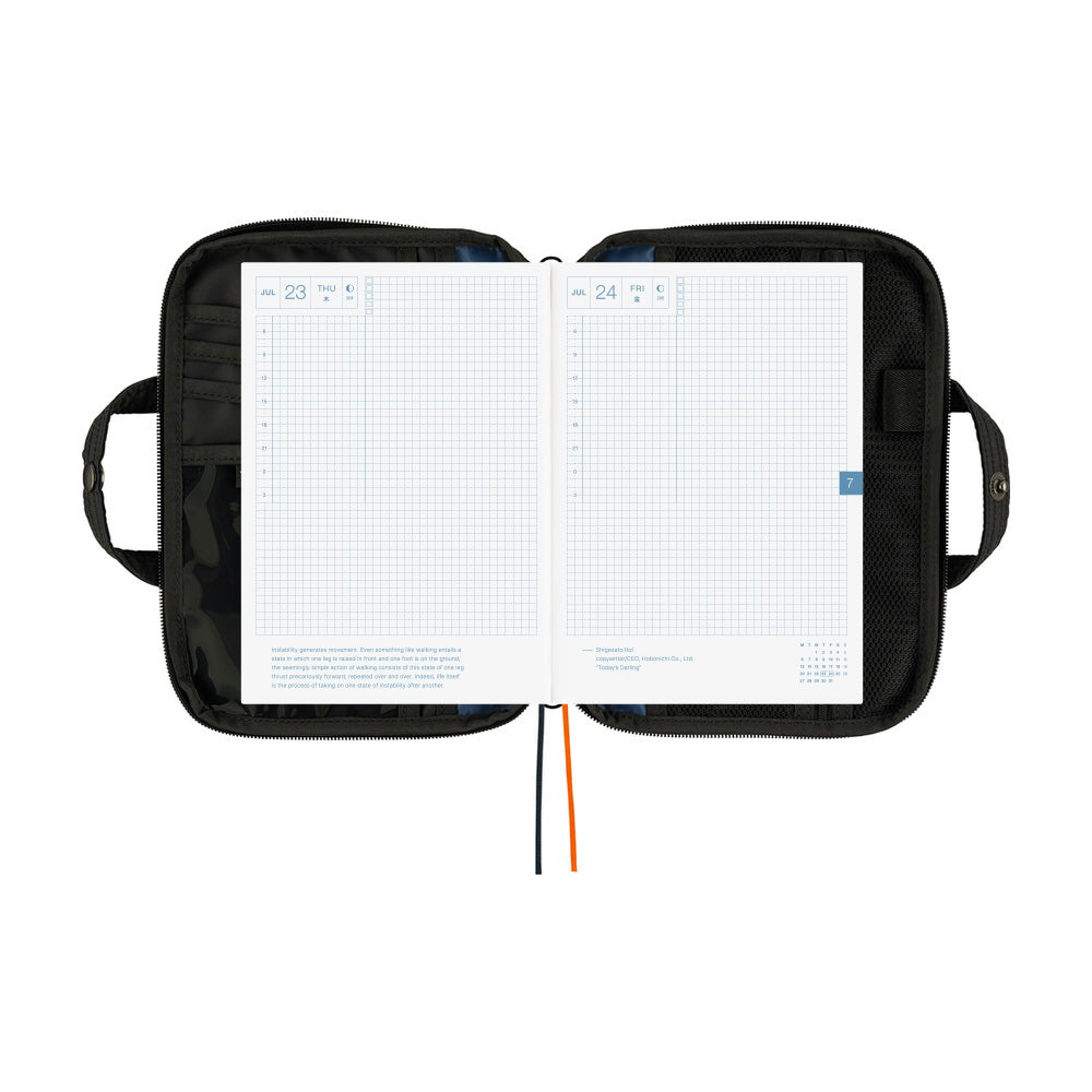 2026 Hobonichi Techo English Cousin Book / POTR: Stroll (Black)《January Start | English | A5》