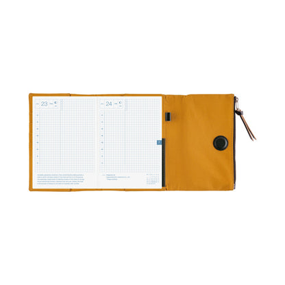 2026 Hobonichi Techo English Original Book + Tragen: Mustard Cover《January Start | English | A6》