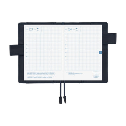 2026 Hobonichi Techo English Original Book + Colors: Navy Cover《January Start | English | A6》