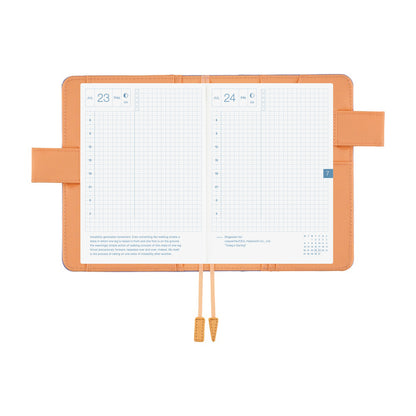 2026 Hobonichi Techo English Original Book + Colors: Powder Blue Shell《January Start | English | A6》