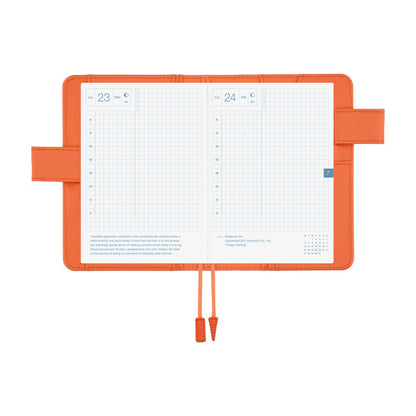 2026 Hobonichi Techo English Original Book + Colors: Airy Flamingo Cover《January Start | English | A6》
