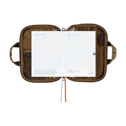 2026 Hobonichi Techo English Original Book + POTR: Stroll (Light Brown) Cover《January Start | English | A6》 (Copy)