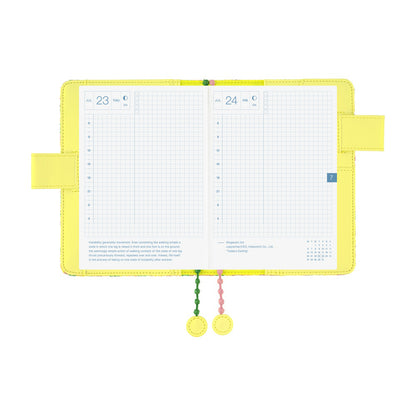 2026 Hobonichi Techo English Original Book + Mina Perhonen: Skyful (Yellow) 《January Start | English | A6》