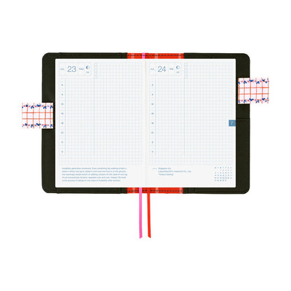 2026 Spring Hobonichi Techo Japanese Original Book + Yumi Kitagishi: White Cat's Table Decorations《April Start | Japanese | A6》