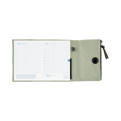 2026 Hobonichi Techo English Original Book + Tragen: Oakmoss Cover《January Start | English | A6》