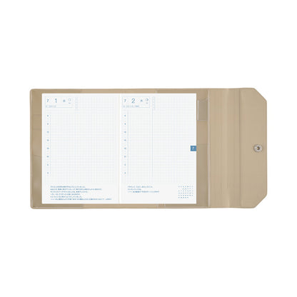 2026 Hobonichi Techo English Original Book + Alettone: Gray Cover《January Start | English | A6》