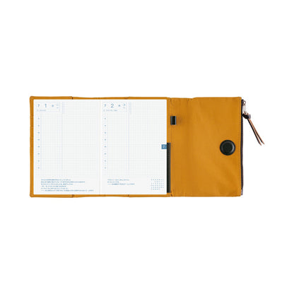 2026 Hobonichi Techo English Original Book + Tragen: Mustard Cover《January Start | English | A6》