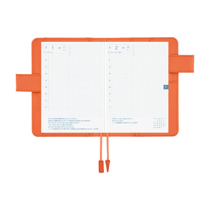 2026 Hobonichi Techo English Original Book + Colors: Airy Flamingo Cover《January Start | English | A6》