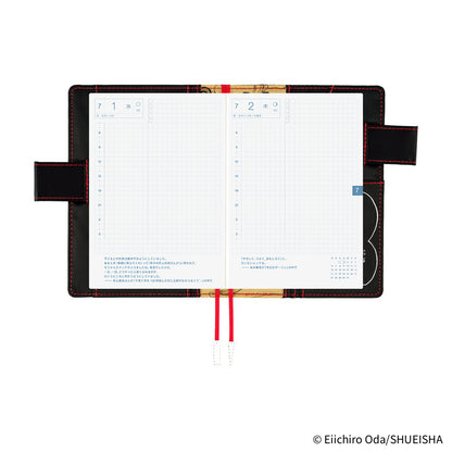 2026 Hobonichi Techo English Original Book + ONE PIECE magazine: Straw Hat Luffy (Black)《January Start | English | A6》