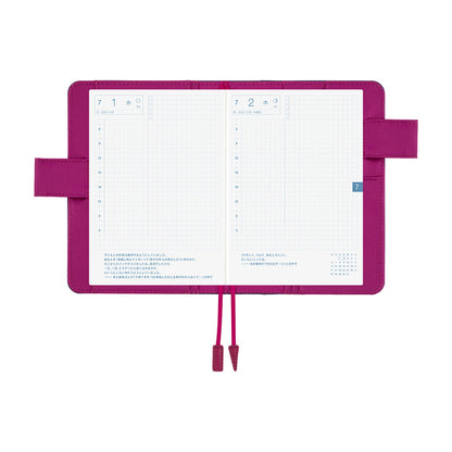 2026 Hobonichi Techo English Original Book + Colors: Mystic Berry Cover《January Start | English | A6》