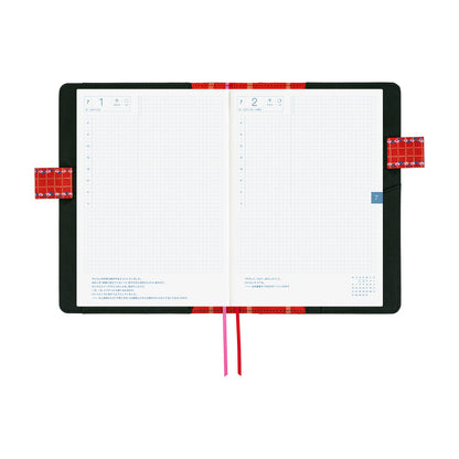 2026 Hobonichi Techo English Cousin Book + Yumi Kitagishi: White Cat’s Daily Life《January Start | English | A5》