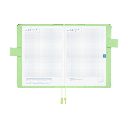 2026 Hobonichi Techo English Cousin Book / Colors: Ivy Forest Cover《January Start | English | A5》