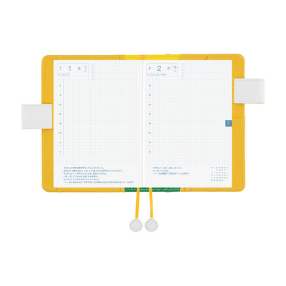 2026 Hobonichi Techo English Original Book +100%ORANGE: Squirrel Squadron《January Start | English | A6》
