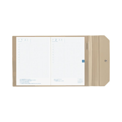 2026 Hobonichi Techo English Cousin Book / Alettone: Gray Cover《January Start | English | A5》