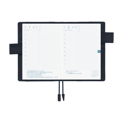 2026 Hobonichi Techo English Original Book + Colors: Navy Cover《January Start | English | A6》