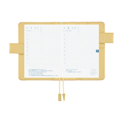 2026 Hobonichi Techo English Original Book + Colors: Butterscotch Cover《January Start | English | A6》