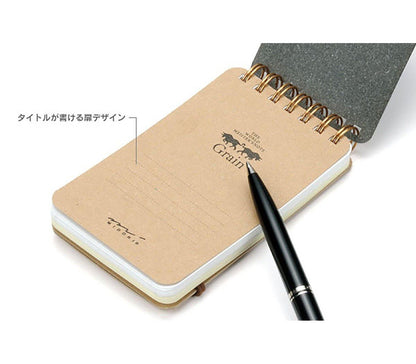 Dark Green Grain Memo Pad · Midori