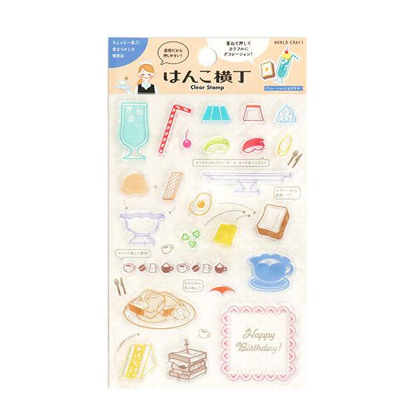 Retro Cafe Clear Stamps · World Craft