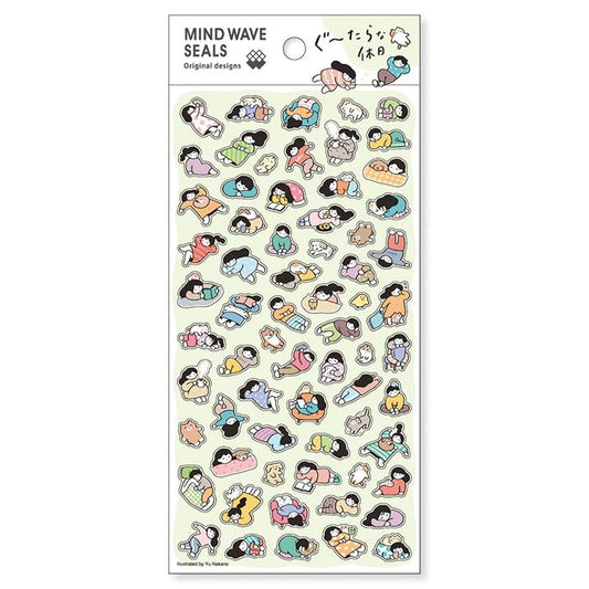 Lazy Holiday Sticker Sheet · Mind Wave
