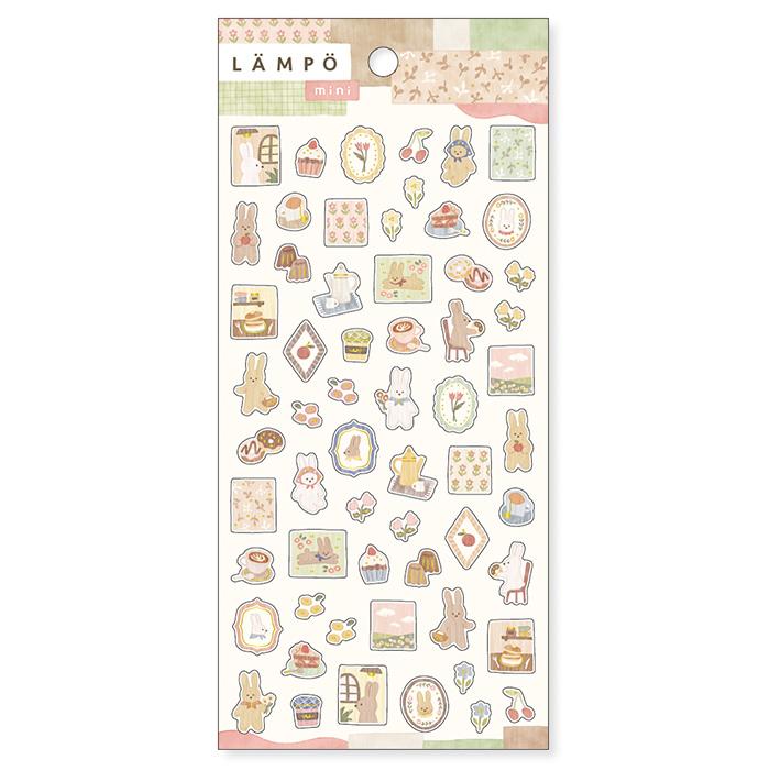 Sunset with Rabbit Mini Lampo Series Sticker Sheet · Mind Wave