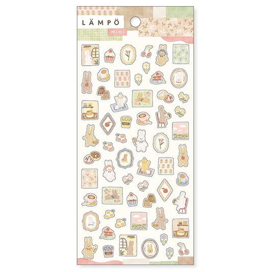 Sunset with Rabbit Mini Lampo Series Sticker Sheet · Mind Wave