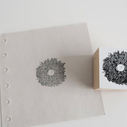 Wreath Rubber Stamp · Yohaku