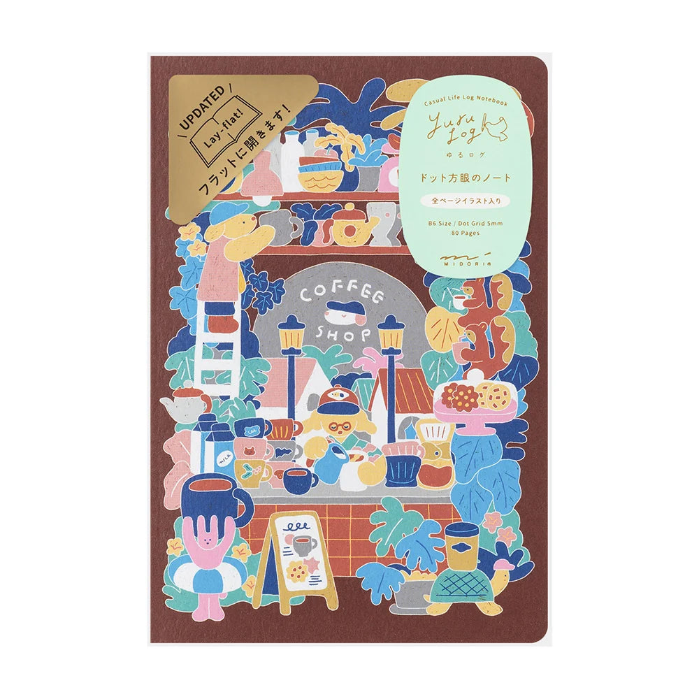 Coffee Yuru Log B6 Notebook · Midori