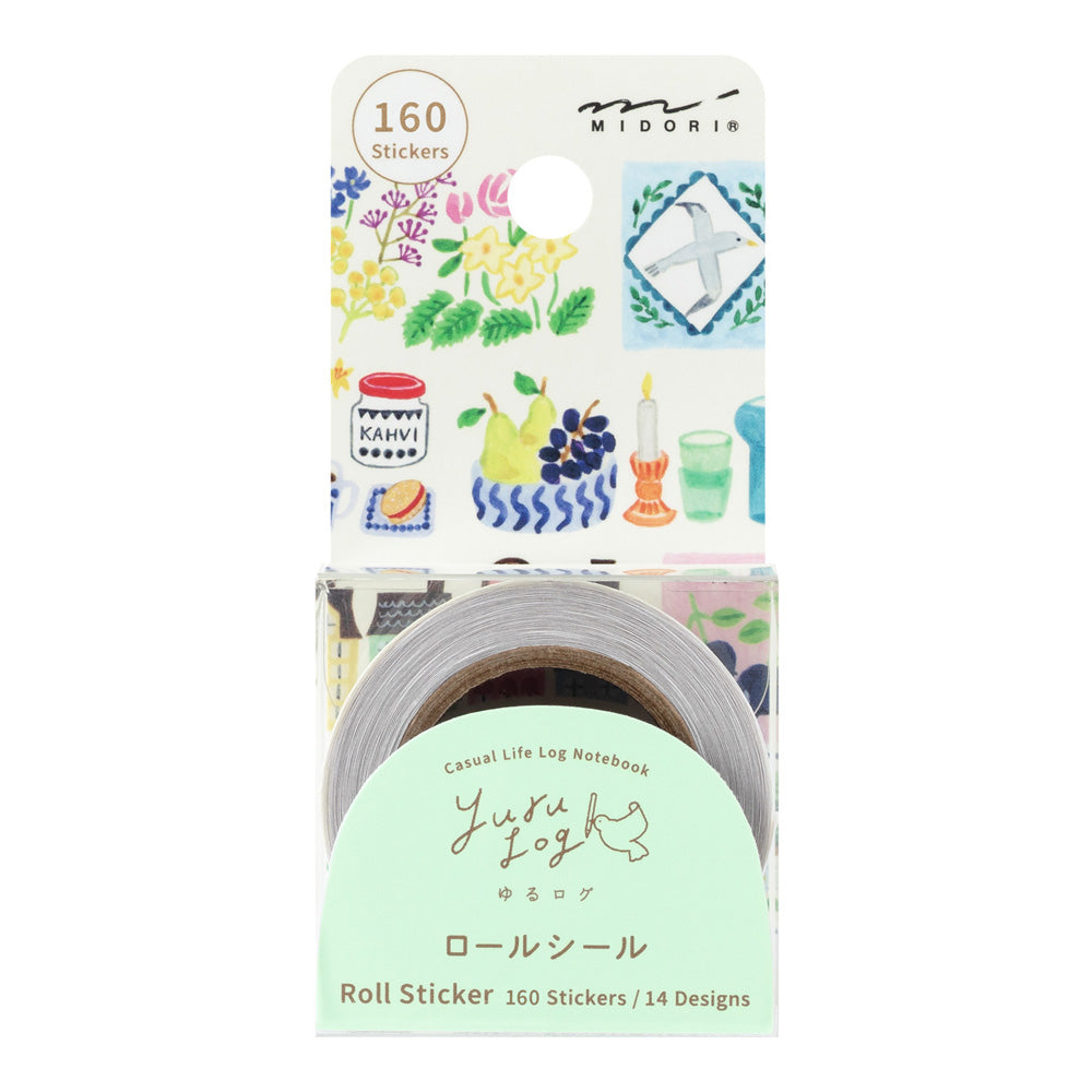 Stamps Yuru Log Sticker Roll · Midori