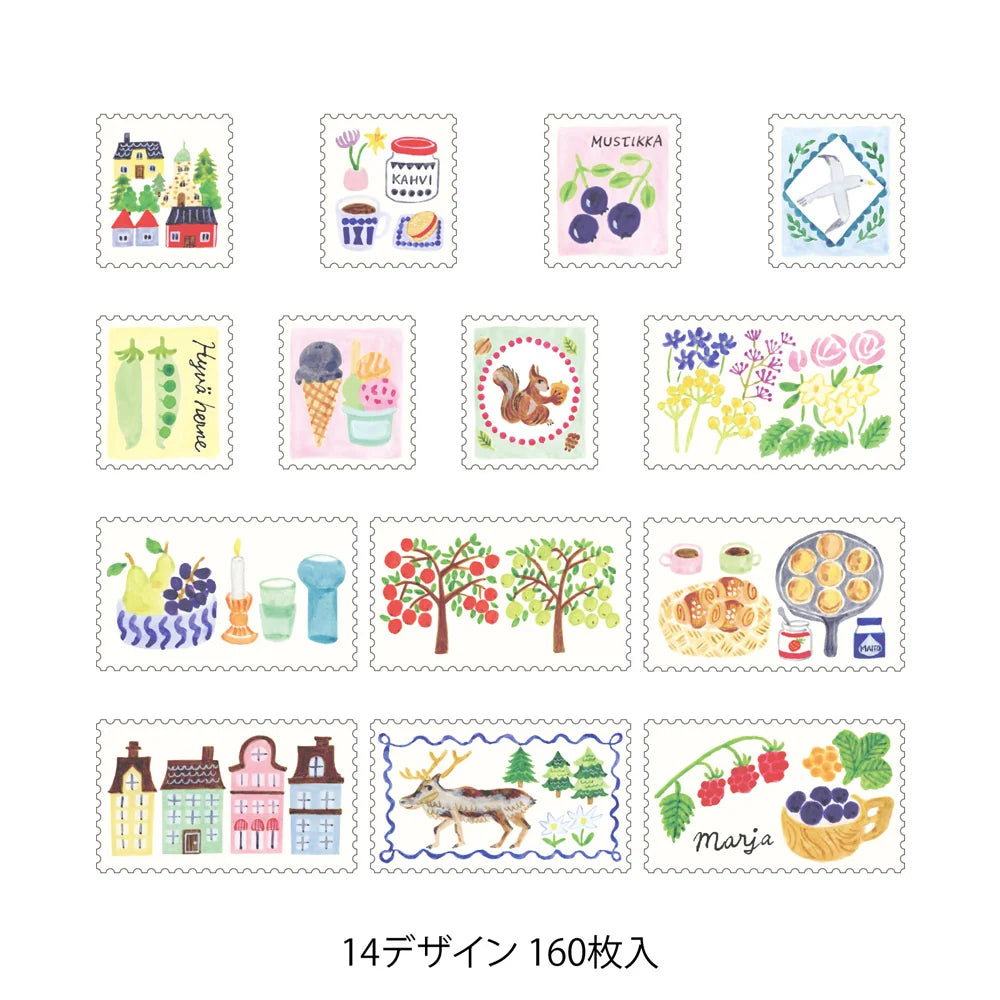 Stamps Yuru Log Sticker Roll · Midori