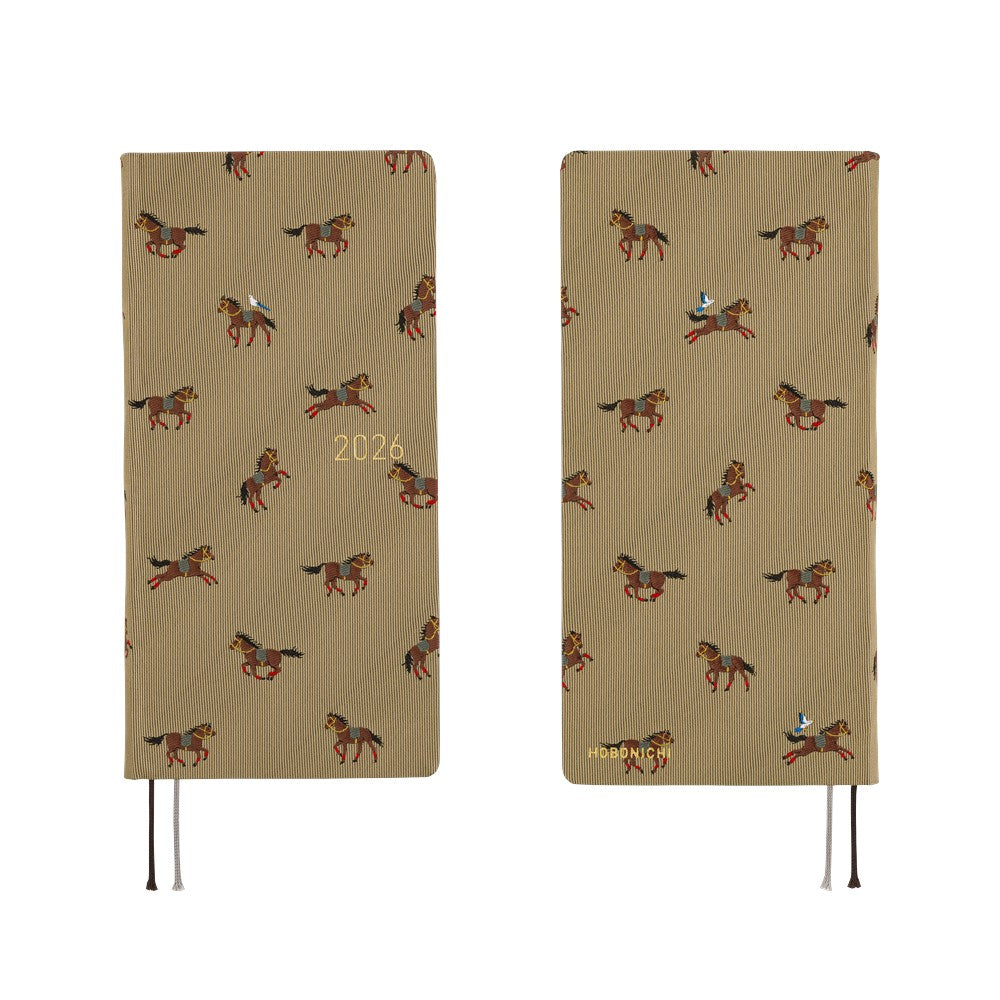 2026 Hobonichi English Weeks Mega / Bow & Tie: Galloping Horse《January Start | English》