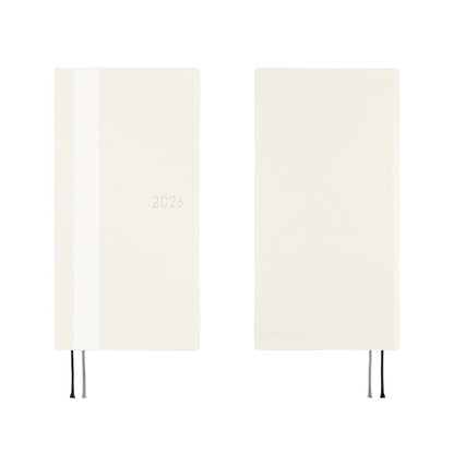 2026 Hobonichi English Weeks / White Line: Ivory《January Start | English》