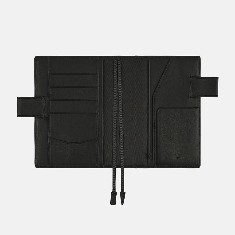 Leather: TS Basic - Black / A6 Original Cover for Hobonichi Techo