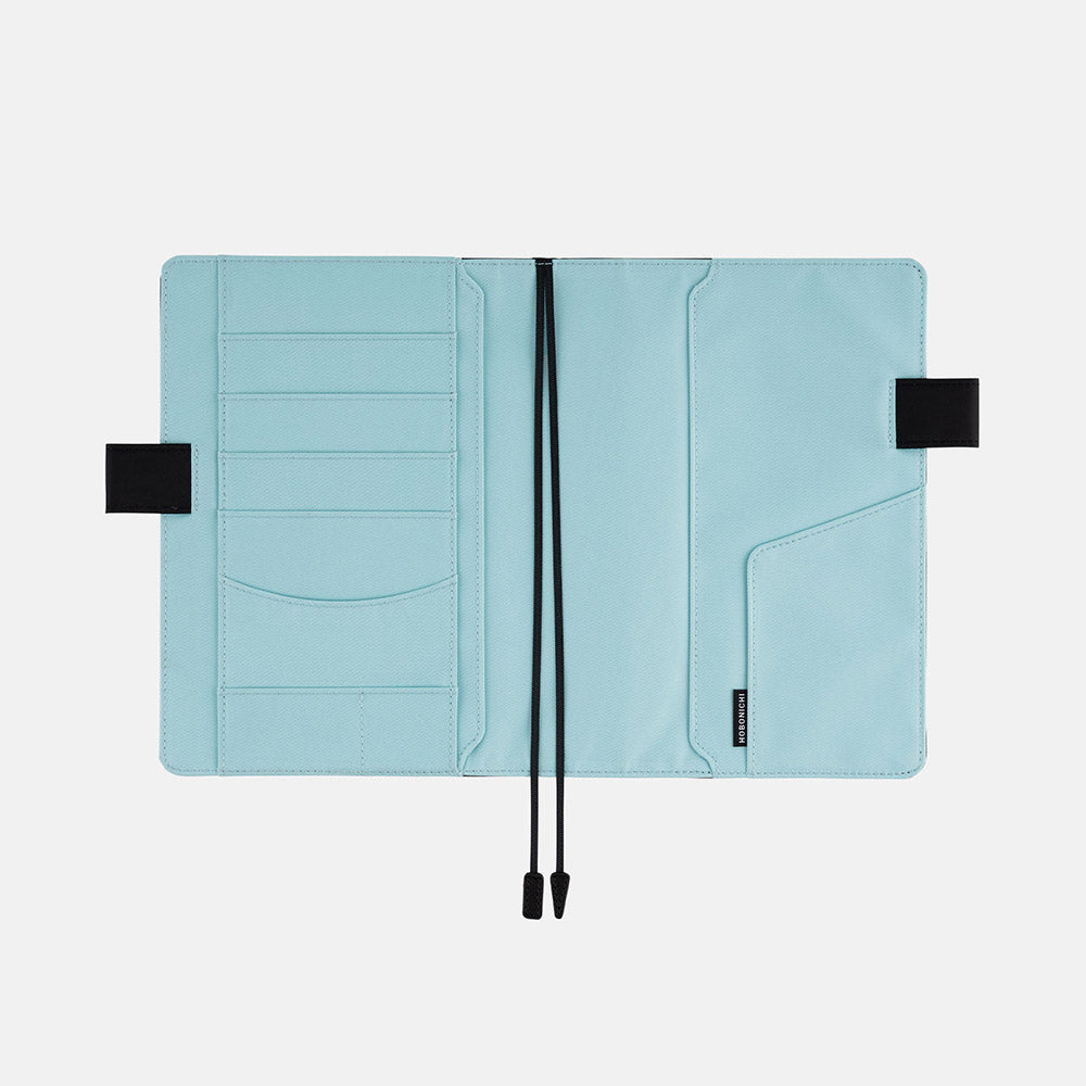 Black x Clear Blue · A6 Original Cover for Hobonichi Techo