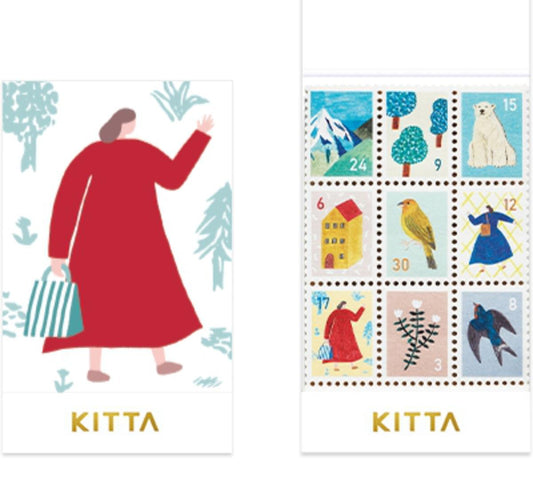 KITTA Stamp Washi Stickers - Postage Collection · King Jim