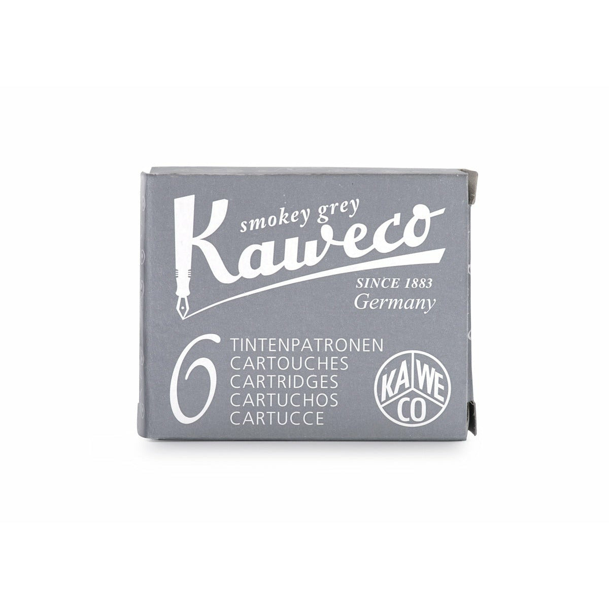 Kaweco Ink Cartridge Refill / 6 pc - Smokey Grey