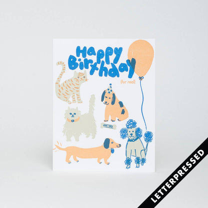 Happy Birthday Fur Real Card · Egg Press