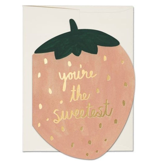 Strawberry Love - You're The Sweetest Card · Red Cap Cards