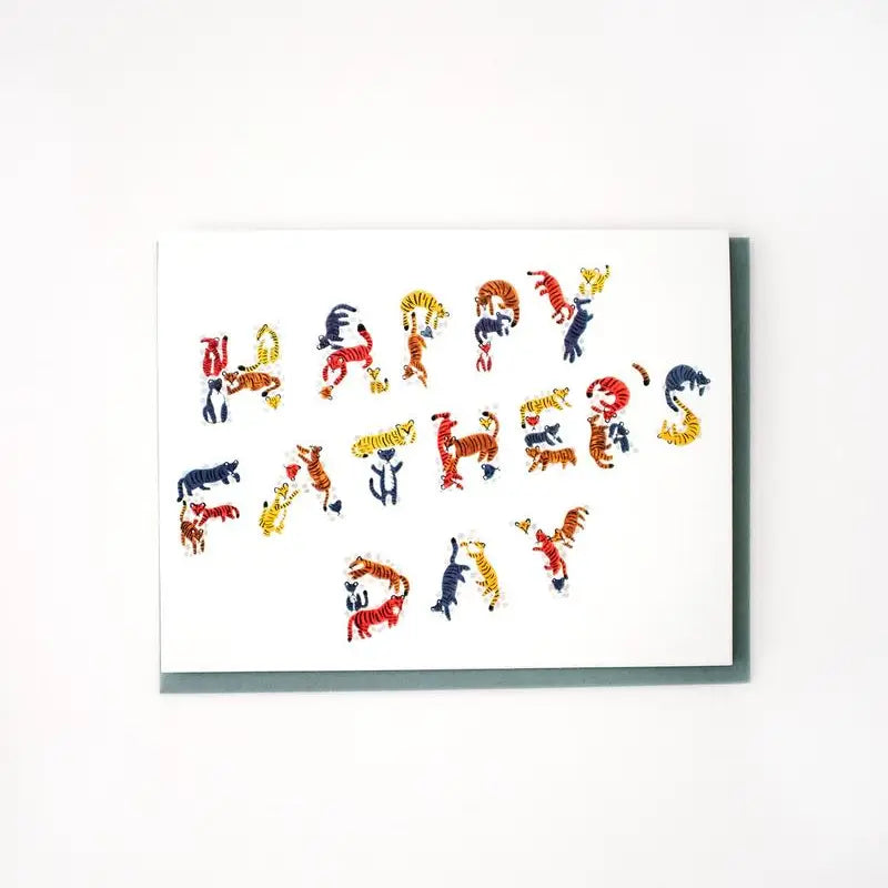 Father's Day Tiny Tigers Greeting Card