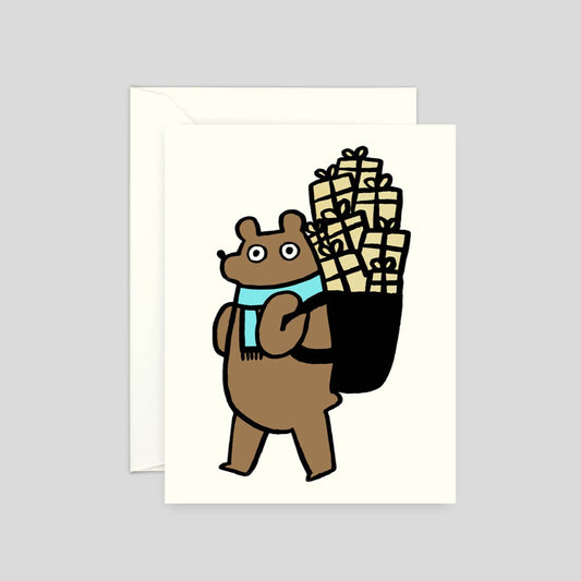 'Bear' Mini Holiday Card