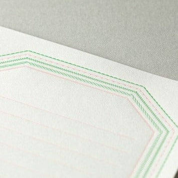 Pink Frame Letterpress Letter Set · Midori