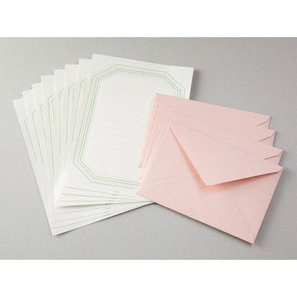 Pink Frame Letterpress Letter Set · Midori