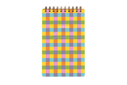 Task Pad Notebook - Plaid