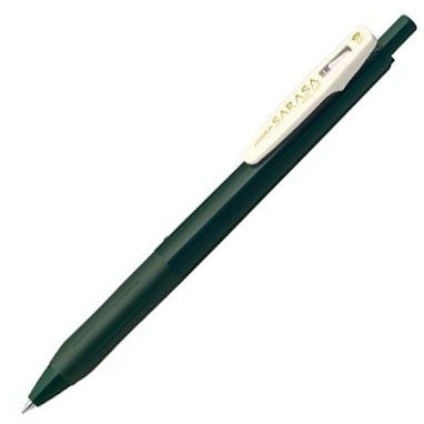 vintage sarasa clip gel pen - 0.5mm green black