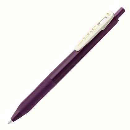vintage sarasa clip gel pen - 0.5mm bordeaux purple
