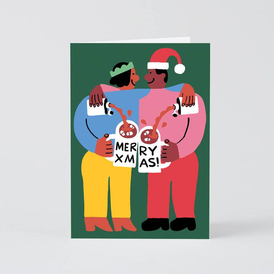 Xmas Tipple Embossed Holiday Card · Wrap